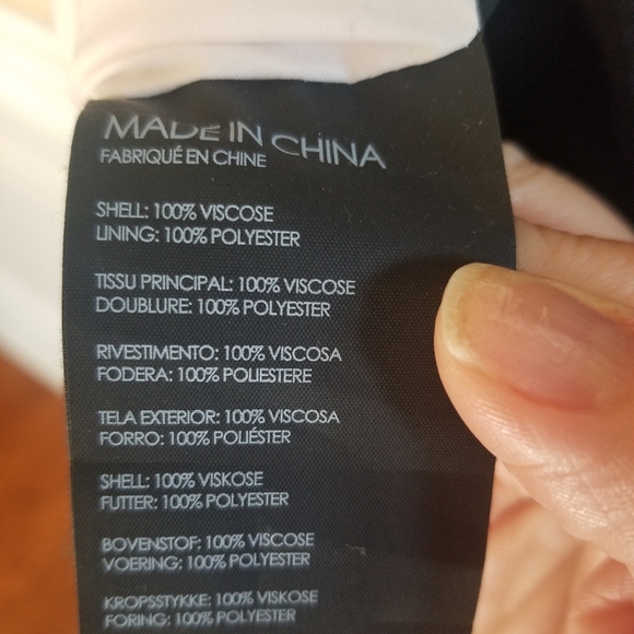 Club Monaco Women's Blush/Black Color Block Swiss Dot Archmand Robe Dress Sz 2 - Picture 6 of 6